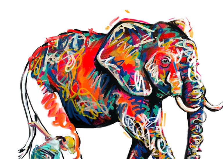 Painting The Elephant Art | Kristyn Watterworth