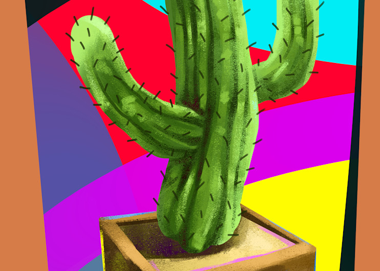 Not Day 184. Actually Day 194. A Very Nice Cactus. Art | Matt Pierson Artworks