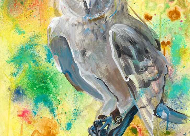 Punk Rock Owl/ Break The Jesses Print Art | Sarah E. McCord- Fine Artist