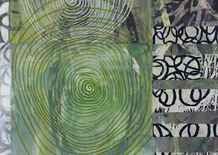Abstract Artwork Green Tones Canvas Metals Prints Buy Now