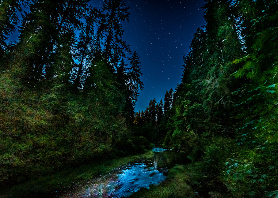 Drift Creek Full Moon Photography Art | Gingerich PhotoArt