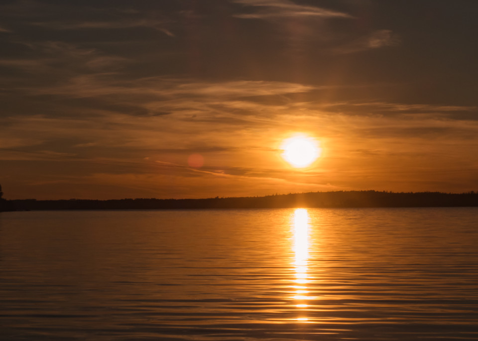 Dramatic Sunset on Pakwash Lake-Four-4