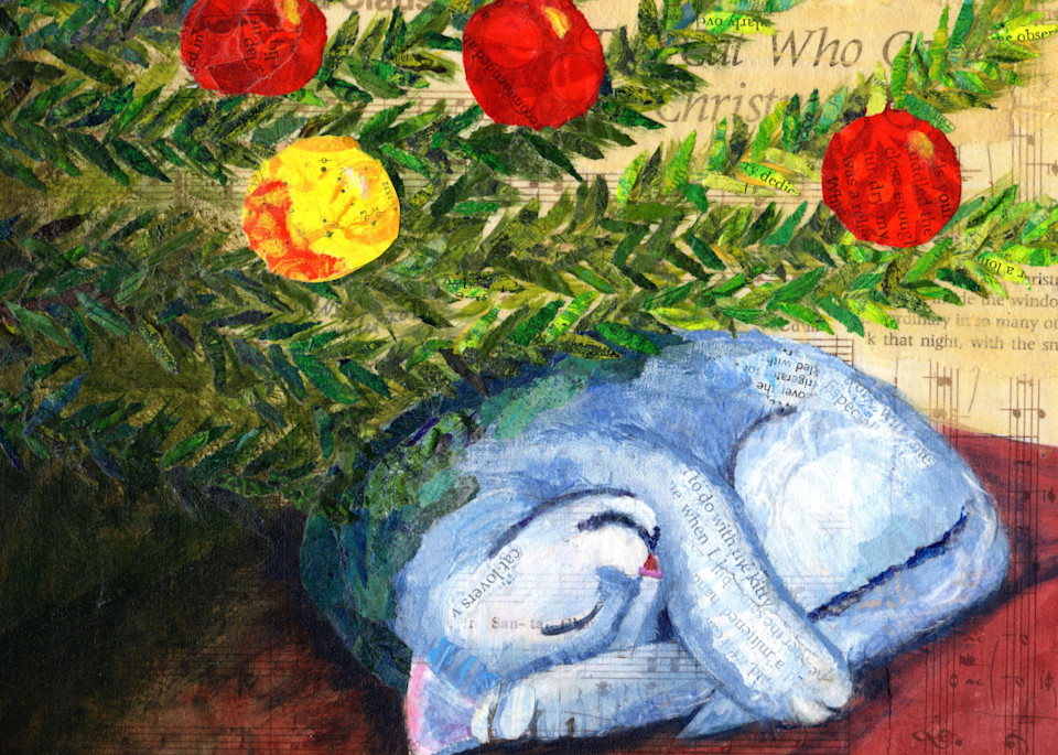 The Cat Who Came For Christmas Art | Poppyfish Studio