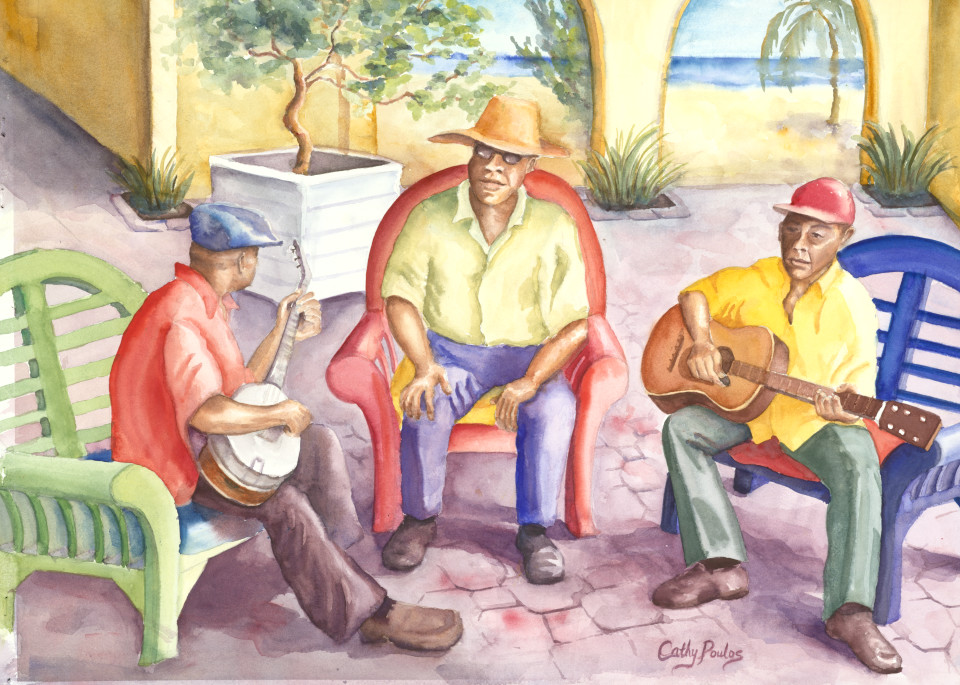 Jammin' In The Court Art | Cathy Poulos Art