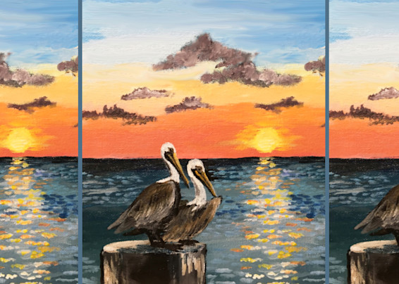 South Padre Island Pelicans Art | Judy's Art Co.