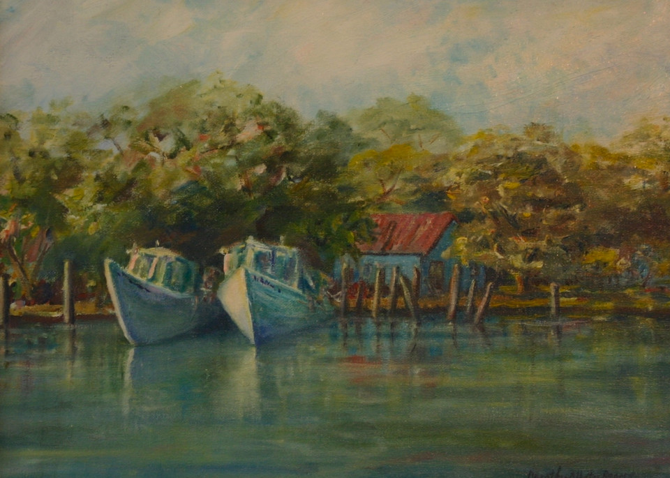 Shem Creek Boats Art | Dorothy Allston Rogers