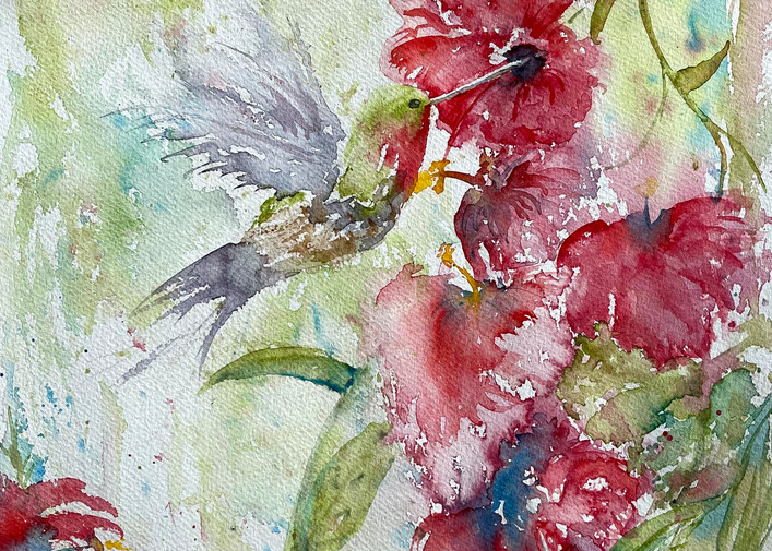 Hummingbird Series 1 Art | Color Splash Ranch