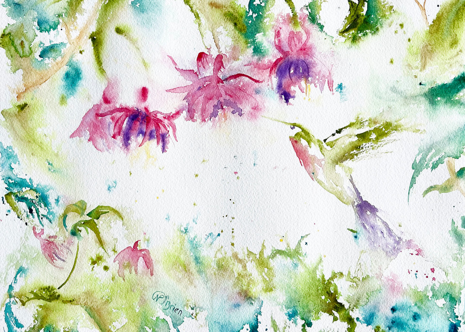 Hummingbird Series 2 Art | Color Splash Ranch