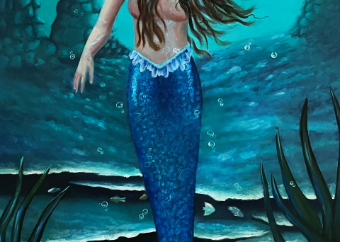 Ocean Temptress   Mermaid Art | darladonleyart