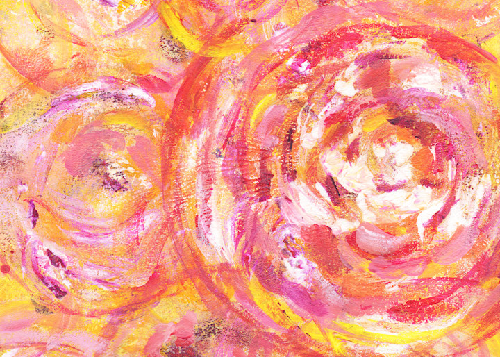 Easter Art Spring Garden Painting Abstract
