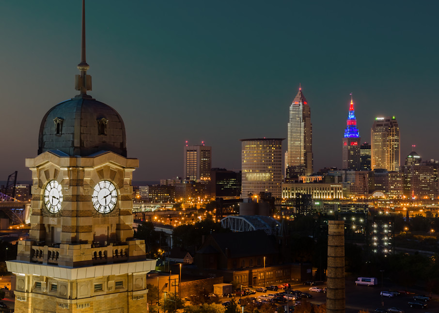 The Cleveland Skyline Westside Market View