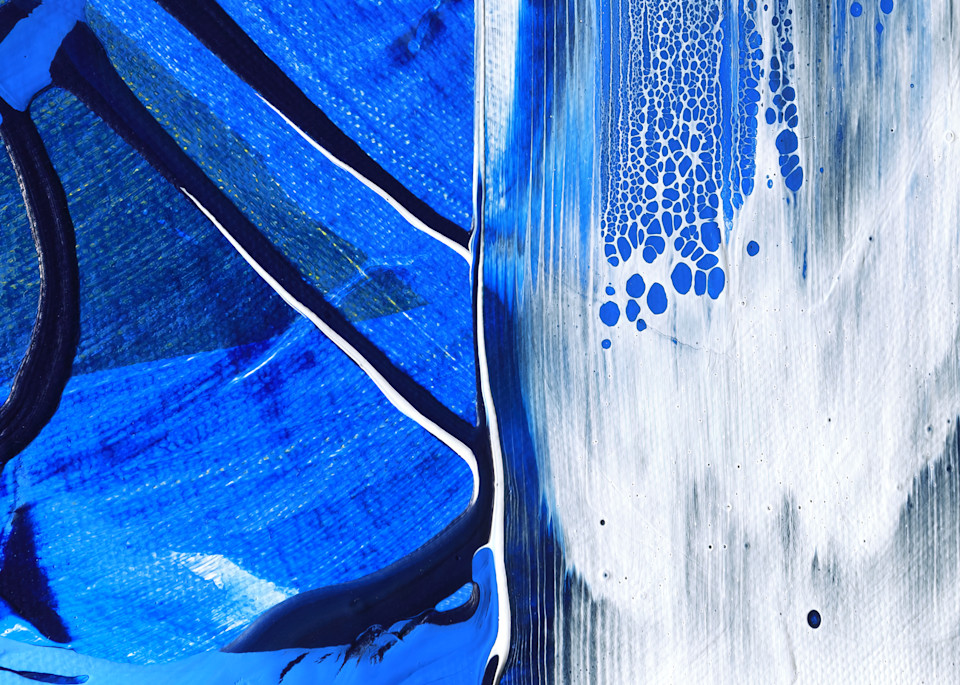 Blue & White Exhilaration Art | Kamila Kowalke Art