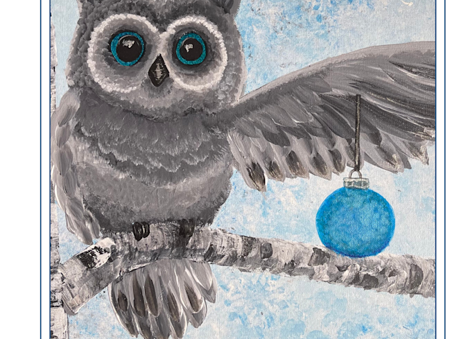 Ornament Owl Art | Art by Virginia Crowe
