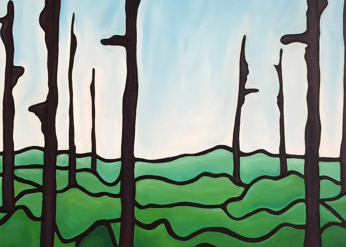 Dead Trees Yukon Art | Tuveson Artworks