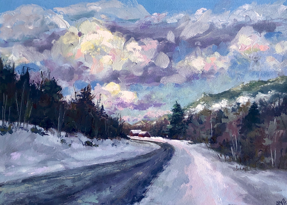 Winter Sky, Maine Art | Ann Hershberger Art