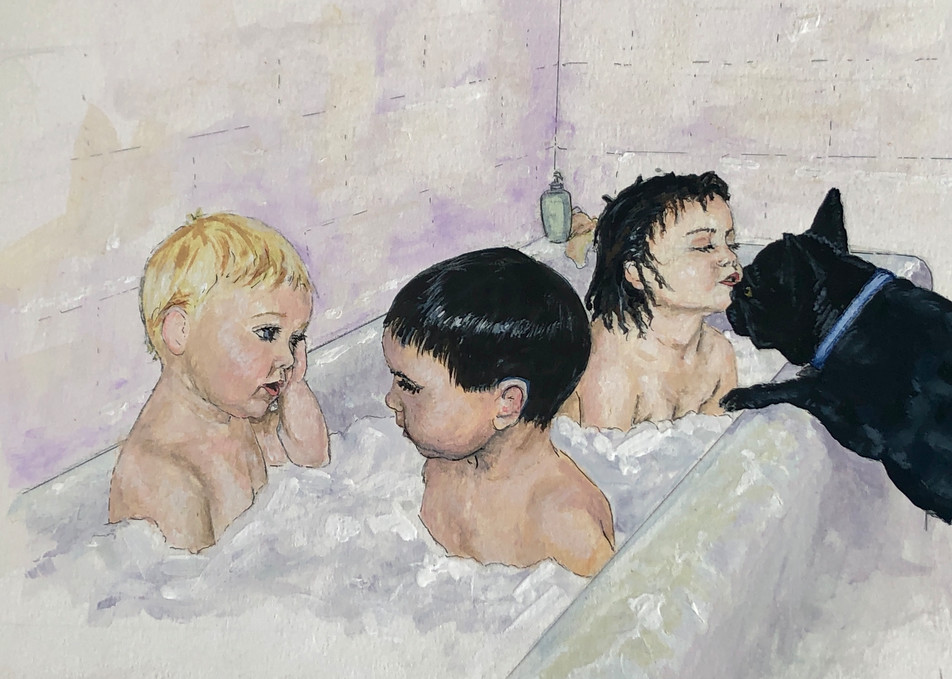 Tub Time Art | Ann Hershberger Art