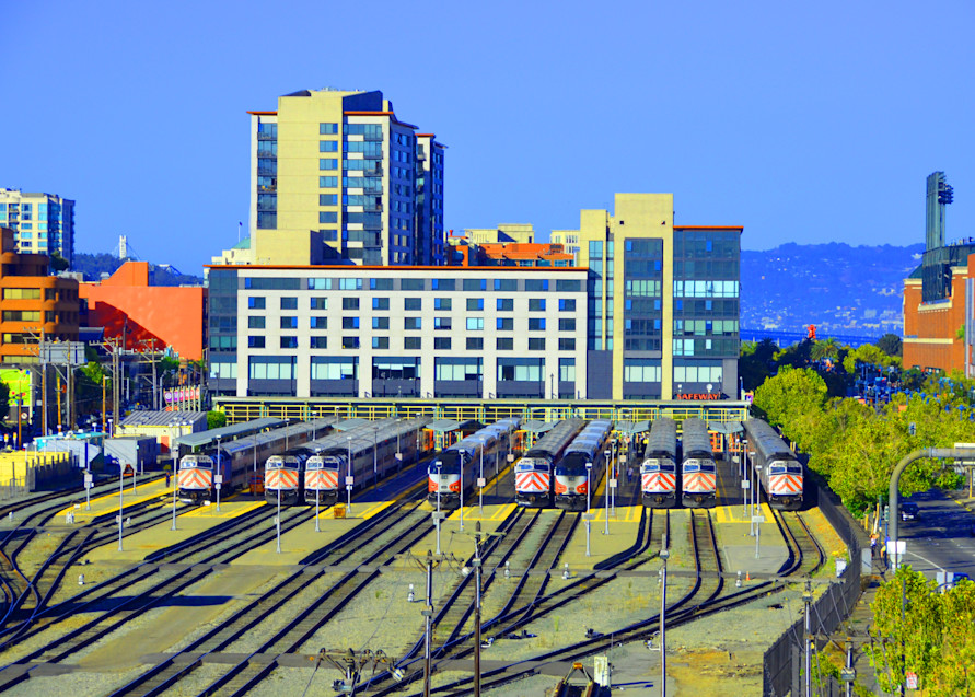 San Francisco California amtrak train traintracks