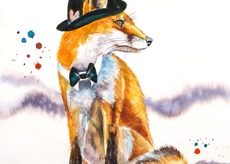 Oh, For Fox Sake Greeting Cards Art | Katherine Rodgers Fine Art