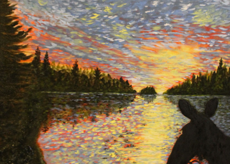 Sunset Over Tea Lake  Art | Lynda Moffatt Fine Arts