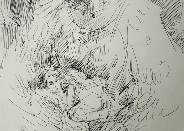    Hidden In The Angel's Wings Art | ELENA ERŐS FINE ART