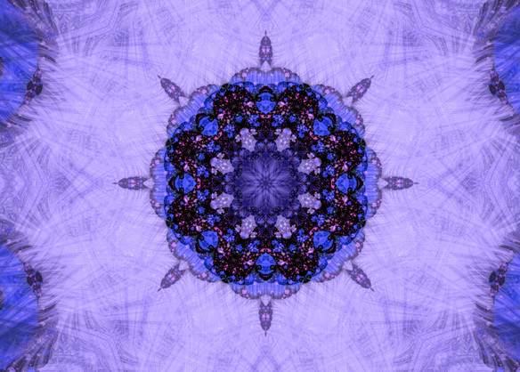 Mandala Purple Blue