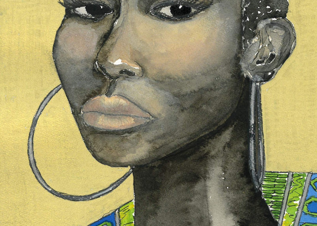 Golden Glamour In African Queen Art | LFB Color Consulting 