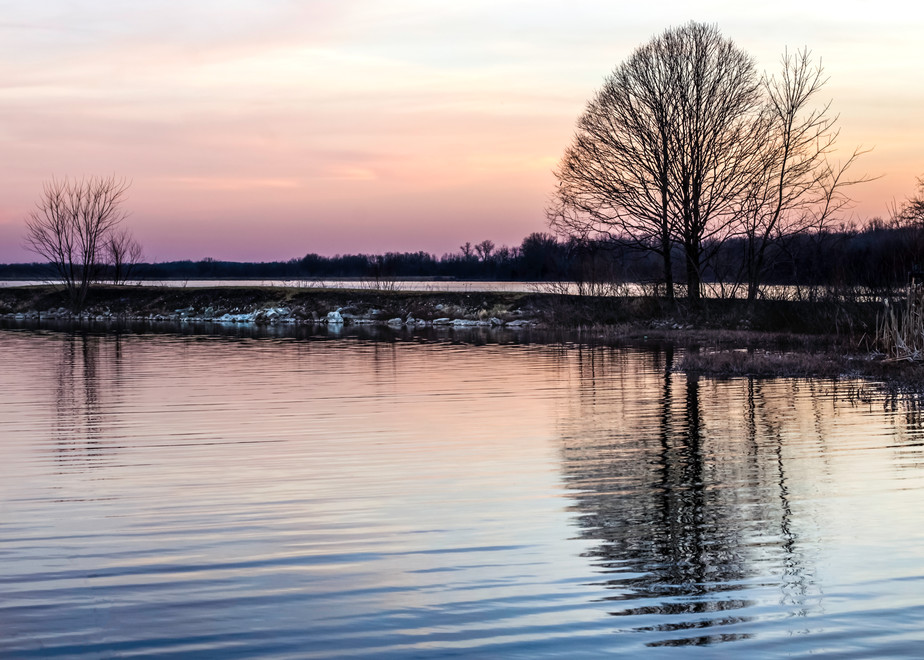 Winter Sunset Reflection Photography Art | Deni Cary Phillips Photographs