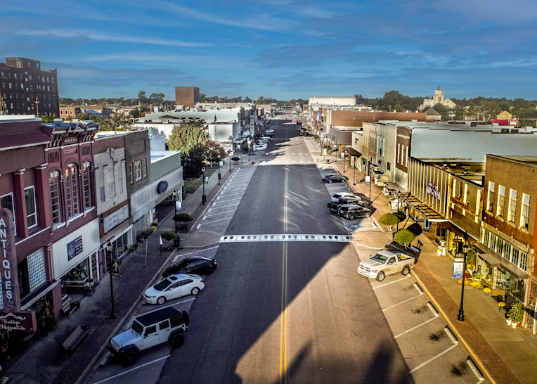 Downtown Denison Aerial Art | Randy Sedlacek Photography, LLC