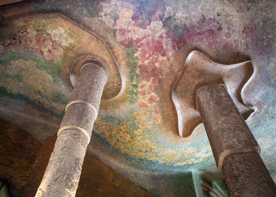 Painted Structures In The House Of Gaudi  Photography Art | Mark Nissenbaum Photography