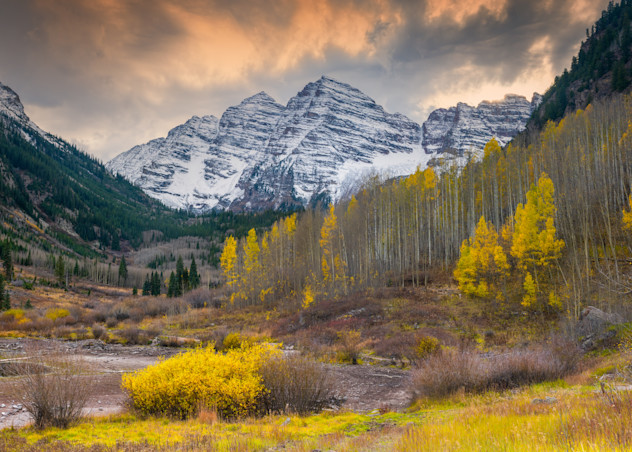 Maroon Bells From Maroon Lake  Photography Art | Christabel Devadoss Photography