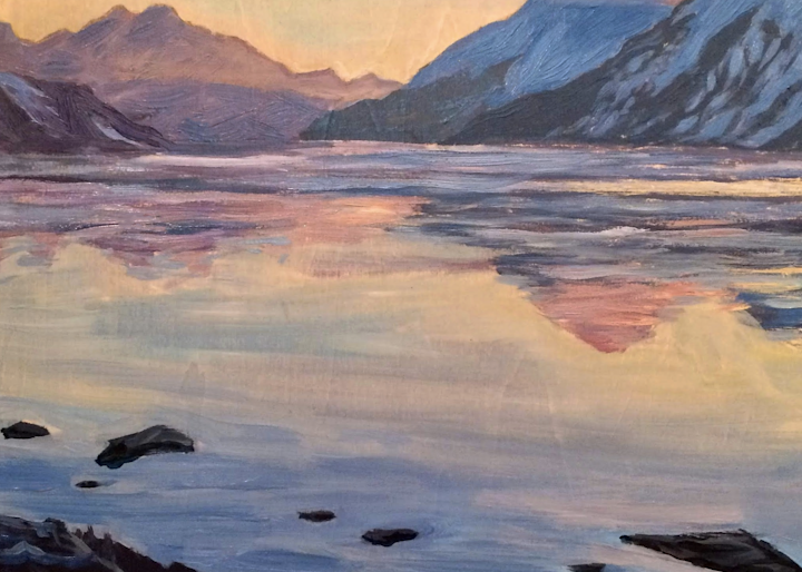 Turnagain Winter Dawn Alaska Art Print by Amanda Faith Thompson