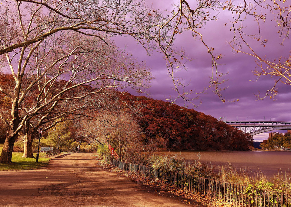 The Lavender Sky In Full Glory At Inwood Park Art | lencicio