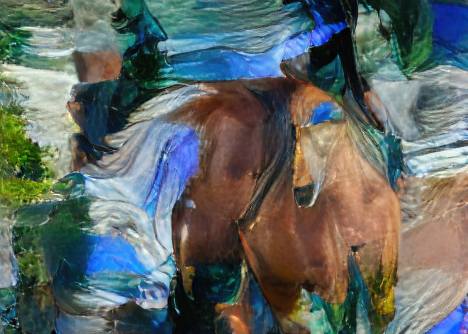 Equus Spirit Blu Art | AI Made Art LLC