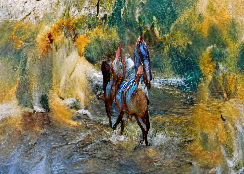 Equus Spirit River Crossing Art | AI Made Art LLC