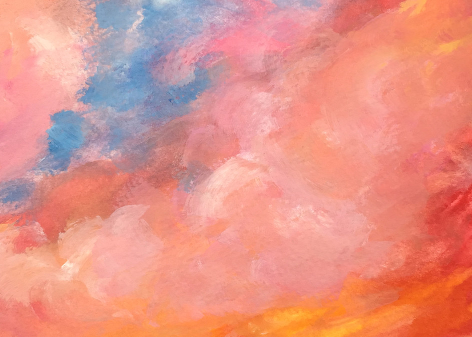 Pink Sunset Art | Cathy Rowe Arts