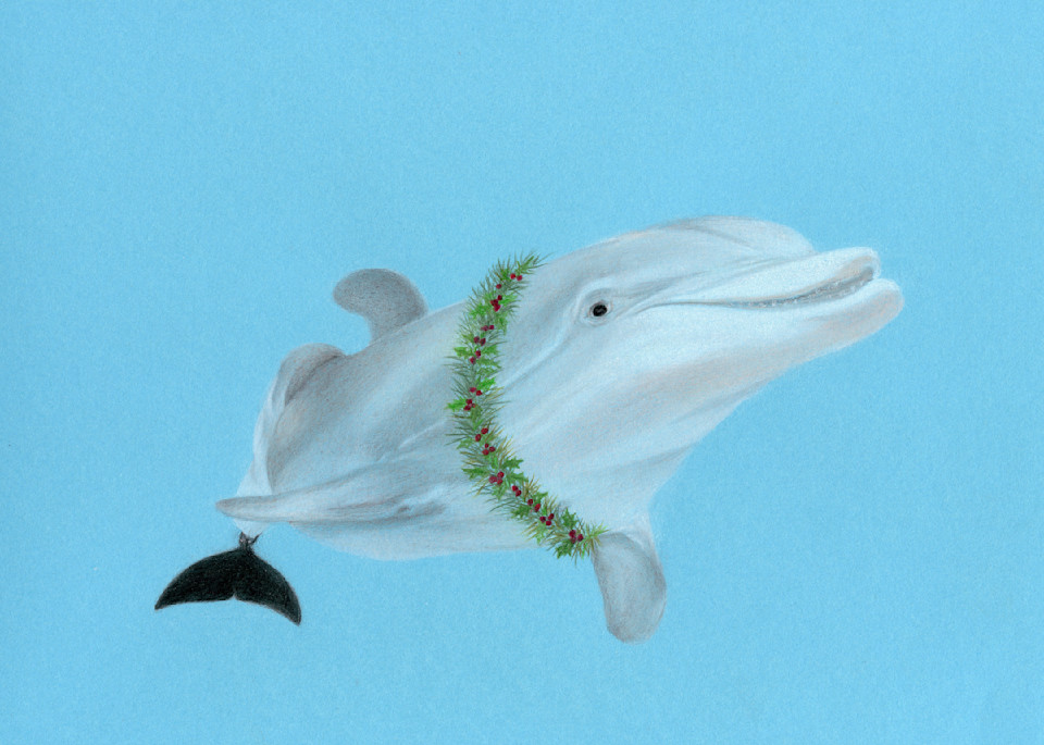 Tribute To Winter Dolphin Art | Kathleen Slaven Art