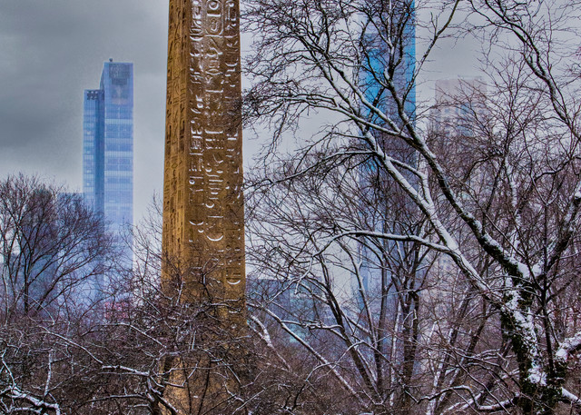 Ancient Egypt In Snowy Park Photography Art | Marc Sherman Photography