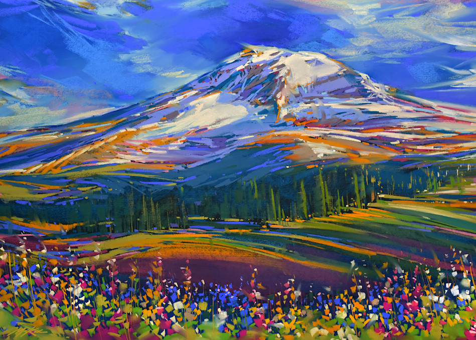 Mount Rainier Summer Art | Michael Mckee Gallery Inc.