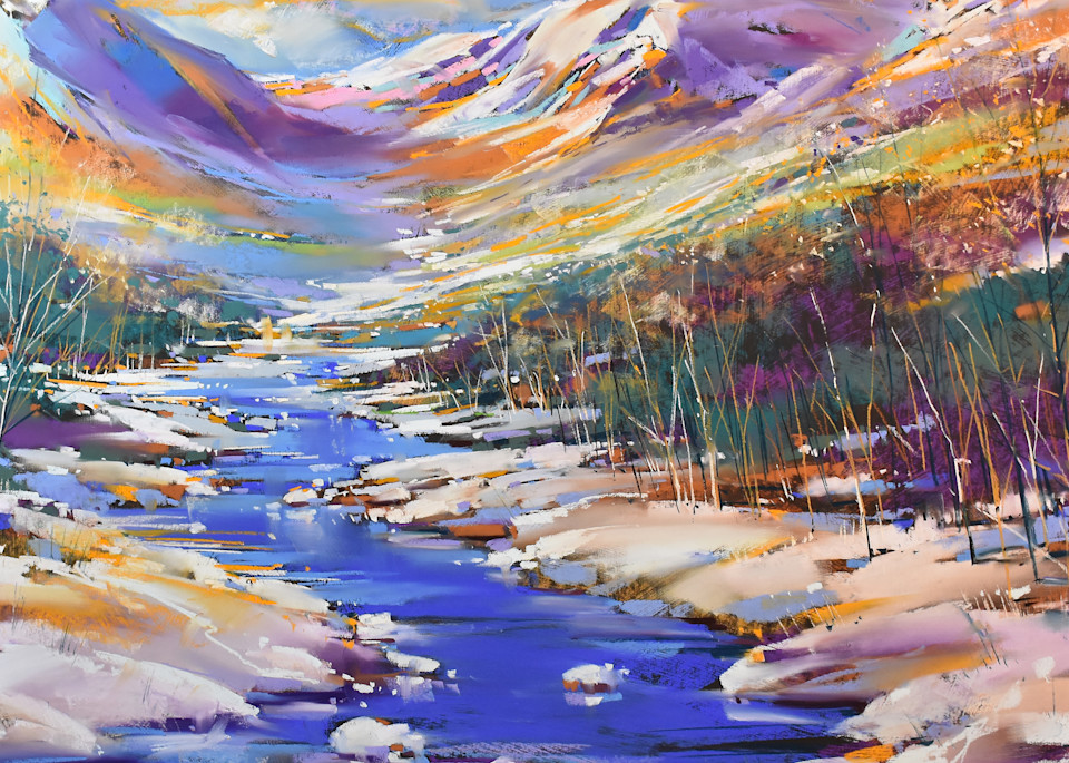 Winter Mountain Morning Art | Michael Mckee Gallery Inc.