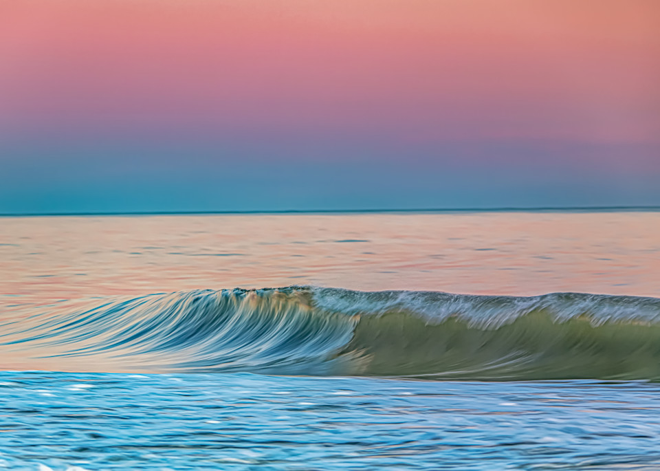 South Beach Gentle Wave And Pink Sunset Art | Michael Blanchard Inspirational Photography - Crossroads Gallery