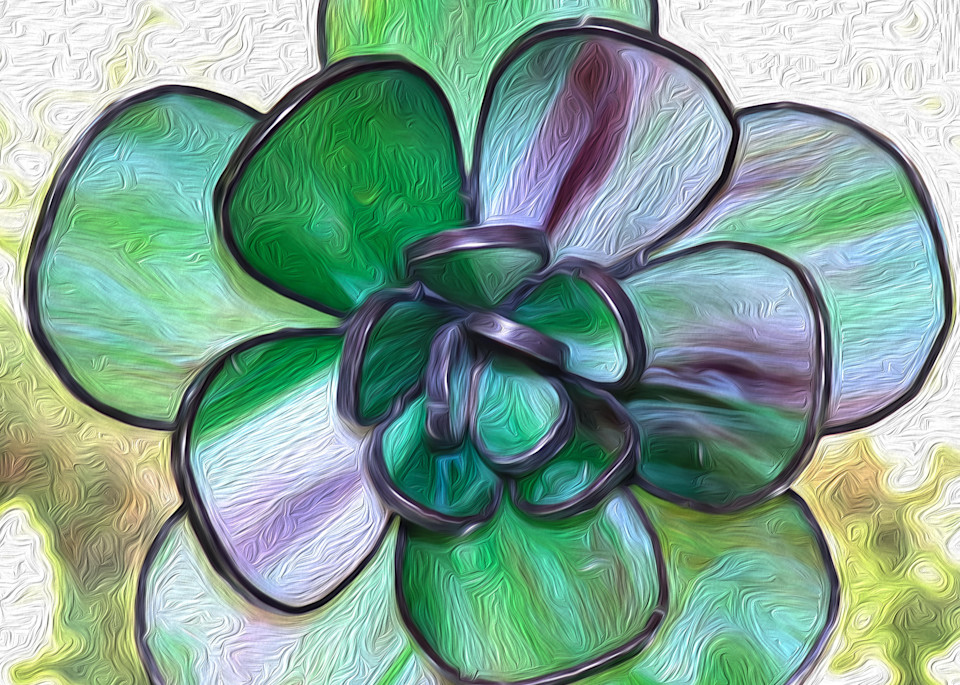 Bloom   Green And Purple Art | ClearLight Glass Co.