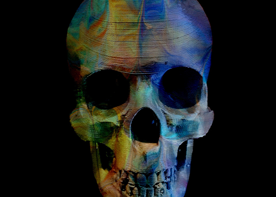Painted Skull No 14 Art | KD Neeley, Artist