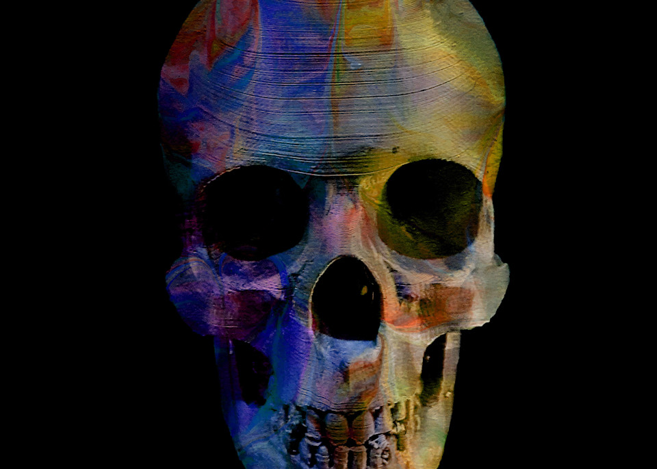 Painted Skull No  15 Art | KD Neeley, Artist