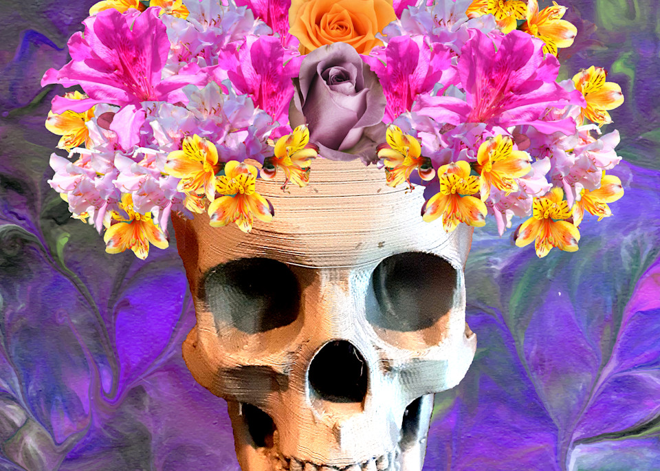 Flower Skull 07 Copy Art | KD Neeley, Artist