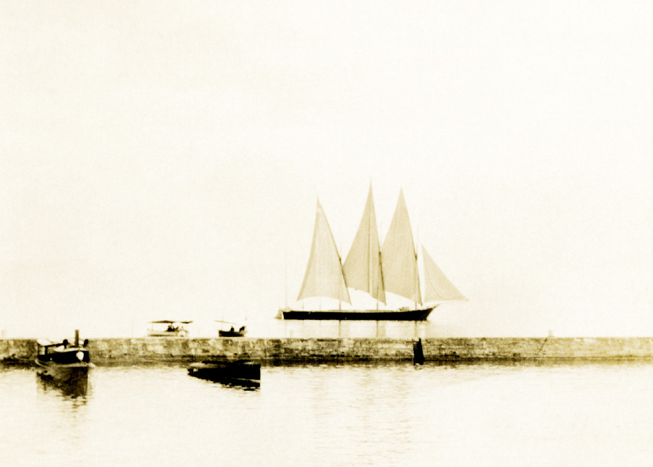 Sailboat and Dock