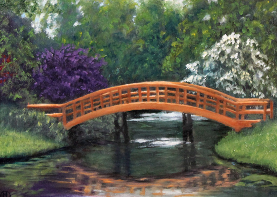 Bridge In A Japanese Garden Art | Mark Jungmeyer