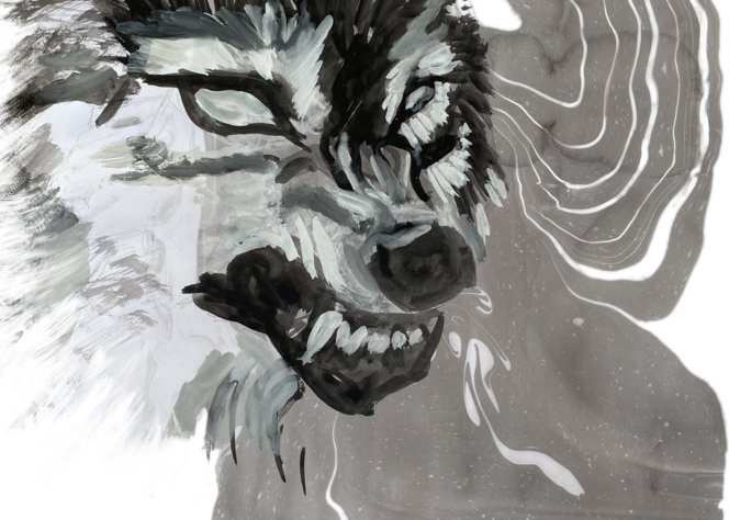 Wolf Warning Art | lauraeliason