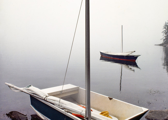 Sailboats in the Morning Mist