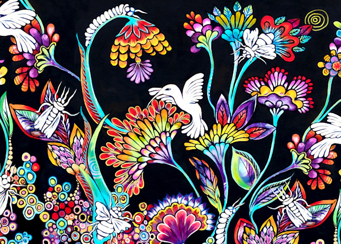 Pollinator Paradise Art | Hava Gurevich Art