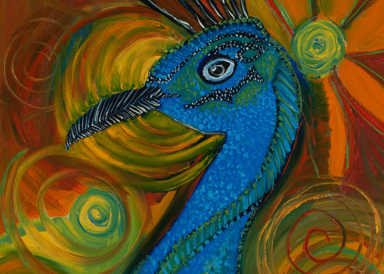 Peacock O My Eye Art | Suzanne Pershing